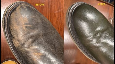 repair scuffs on leather shoes